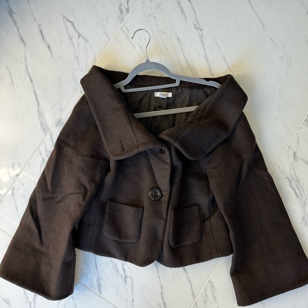 Shawl collar wool jacket SZ MED - Picture 7 of 12